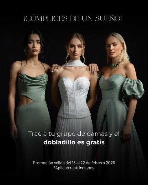 ¡𝐏𝐨𝐫𝐪𝐮𝐞 𝐥𝐨𝐬 𝐬𝐮𝐞𝐧̃𝐨𝐬 𝐬𝐞 𝐜𝐨𝐦𝐩𝐚𝐫𝐭𝐞𝐧 𝐜𝐨𝐧 𝐥𝐚𝐬 𝐦𝐞𝐣𝐨𝐫𝐞𝐬 𝐚𝐦𝐢𝐠𝐚𝐬ⵑ 👰‍✨

En Massima queremos ser ¡𝐂𝐨́𝐦𝐩𝐥𝐢𝐜𝐞𝐬 𝐝𝐞 𝐮𝐧 𝐬𝐮𝐞𝐧̃𝐨ⵑ, trae a tus damas de honor a nuestra tienda y el dobladillo de sus vestidos va por nuestra cuenta. 🧵🎁 
¡Un pendiente menos para el gran día!

🗓️ 𝐕𝐢𝐠𝐞𝐧𝐜𝐢𝐚: 𝐝𝐞𝐥 𝟏𝟔 𝐚𝐥 𝟐𝟐 𝐝𝐞 𝐟𝐞𝐛𝐫𝐞𝐫𝐨, 𝟐𝟎𝟐𝟔.
📍 Encuéntranos en nuestras tiendas (𝐂𝐃𝐌𝐗): 
 https://bit.ly/4apBByT

¡Etiqueta a tus damas para que se enteren! 👇

#BodasCDMX #DamasDeHonor #Novias2026 #ComplicesDeUnSueño #BodaMexico
