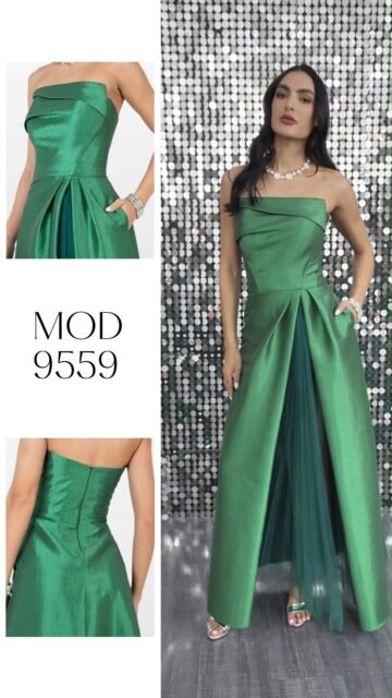 Sofisticación en cada costura. ✨👗

En Massima amamos la fuerza de este verde y cómo la falda con apertura de tul añade movimiento a cada paso que das. Si buscabas un look que gritara "protagonista" sin decir una sola palabra, lo acabas de encontrar.

No es solo un vestido, es el inicio de una noche inolvidable. 🥂
#vestidosdefiesta #vestidosgraduacion #vestidoslargos