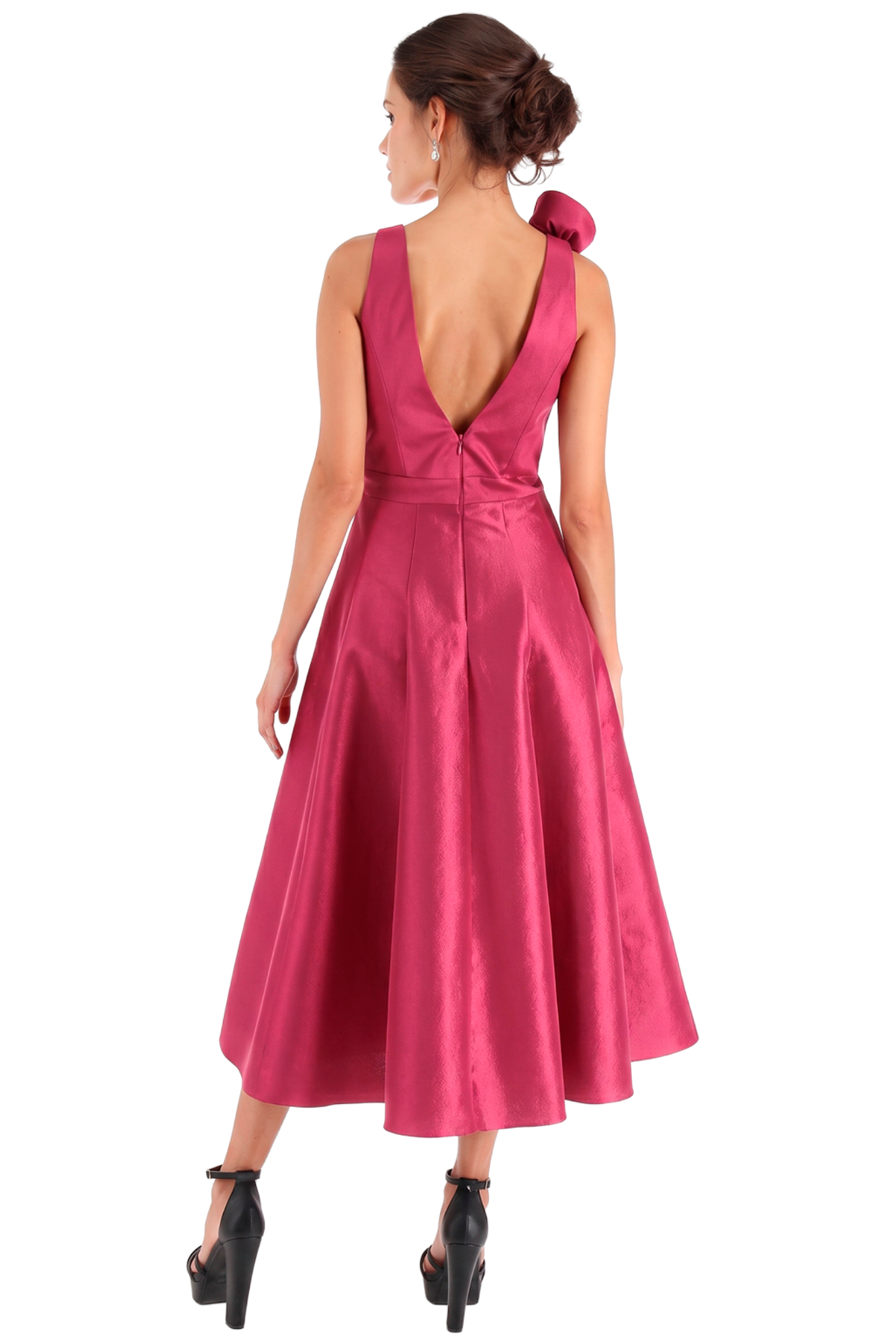 Vestido Graduación Corto Falda Amplia - Imagen 2