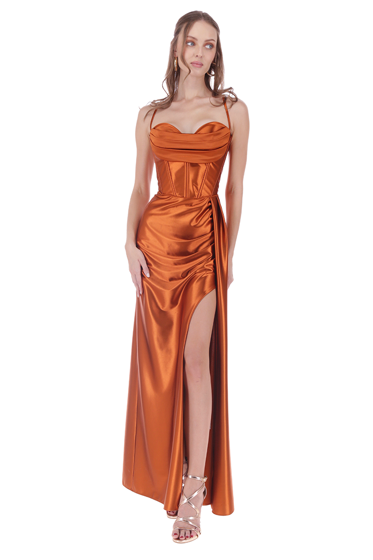 Vestido de Graduación Bustier en Licra - Image 7