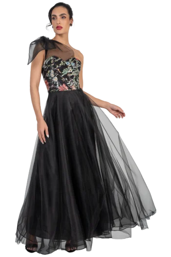 Vestido de Graduación Escote Asimétrico