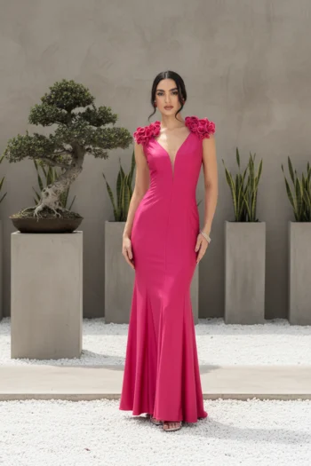 Vestido fiesta corte sirena