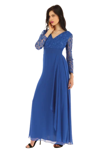 Vestido Largo de Gala Azul