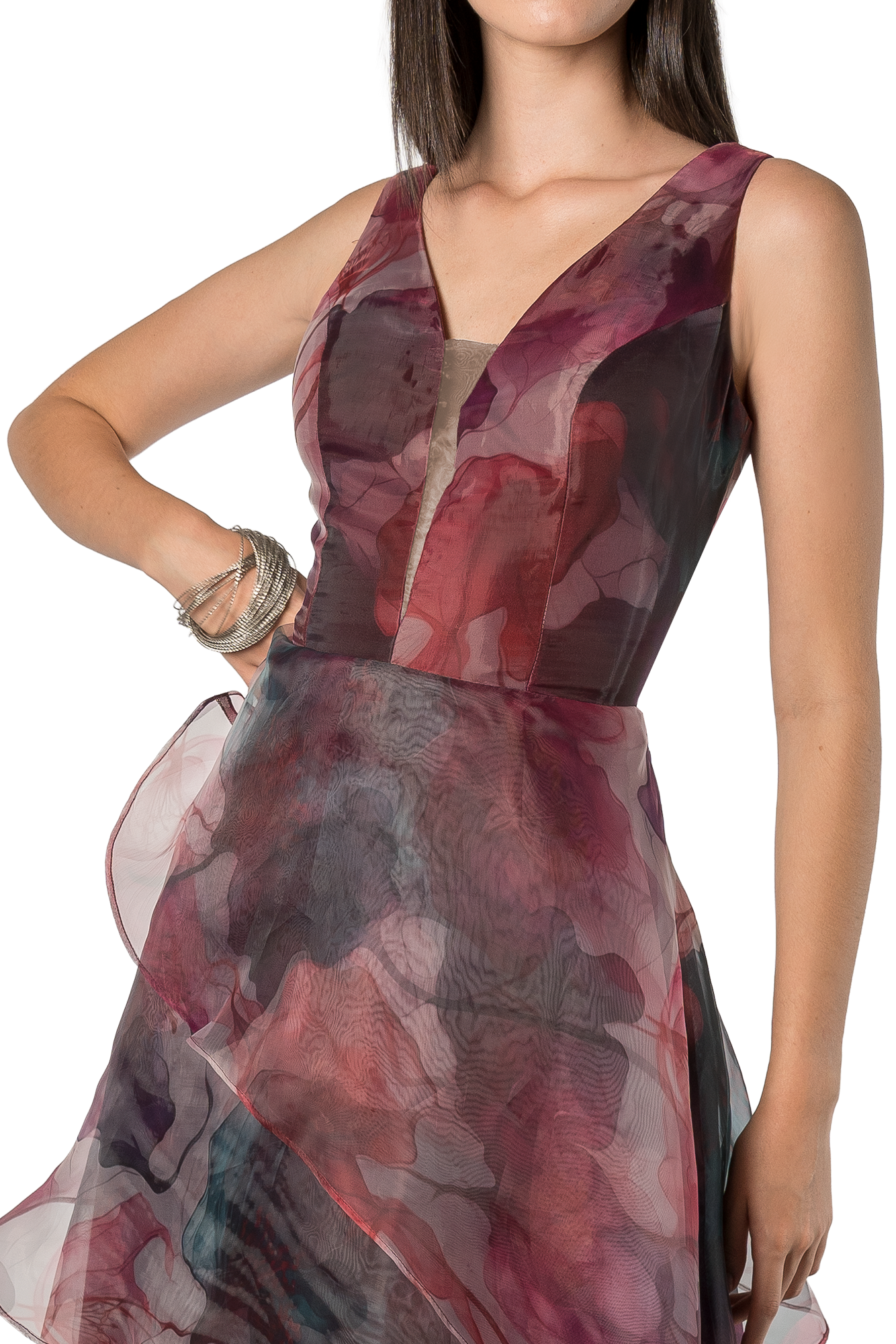 Vestido Fiesta Cóctel Estampado - Image 4