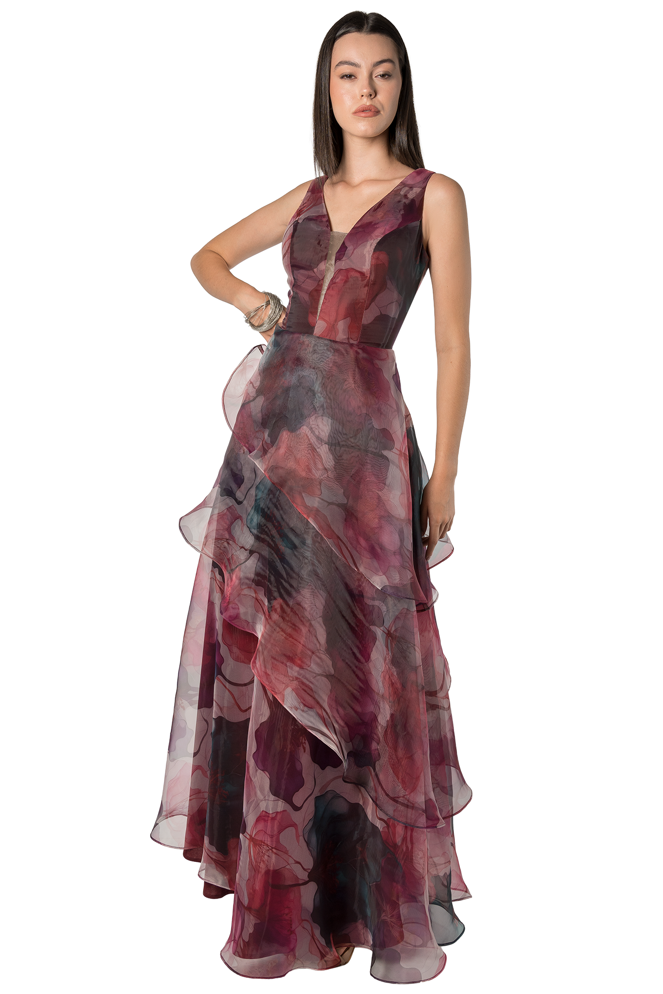 Vestido Fiesta Cóctel Estampado - Image 3